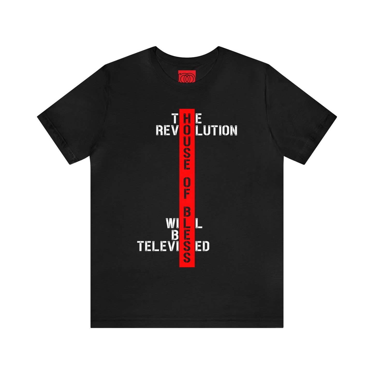 REVOLUTION TELEVISED Unisex T (Black, White, Red)